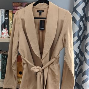 Torrid Camel Blazer - tie waist size 0
